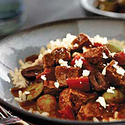 Mediterranean Beef with Mixed Olives and Feta